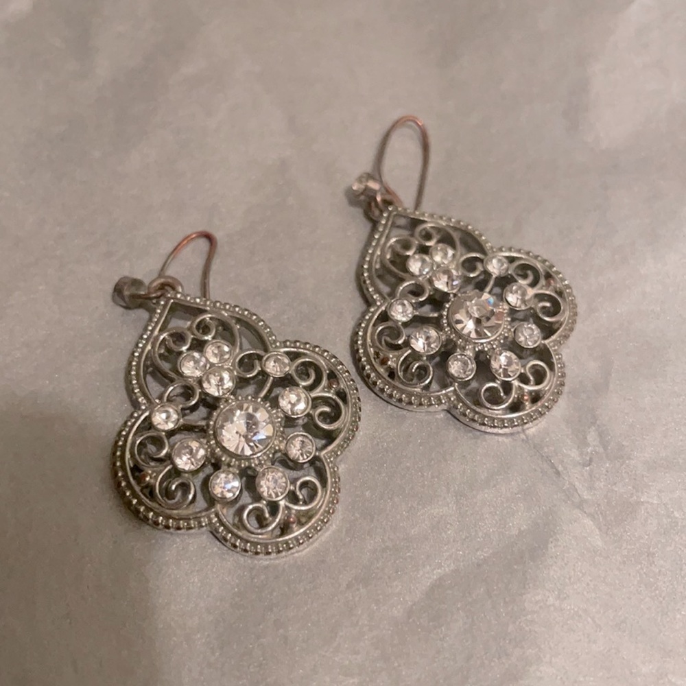Vintage antique silver earrings